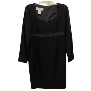 Jones New York NWT Vintage 1990's Black‎ Zip Back Formal Dress Women's Size 8